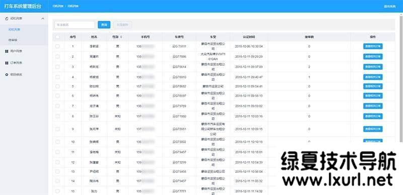 PHP网约车H5打车系统源码 分为乘客端和司机端